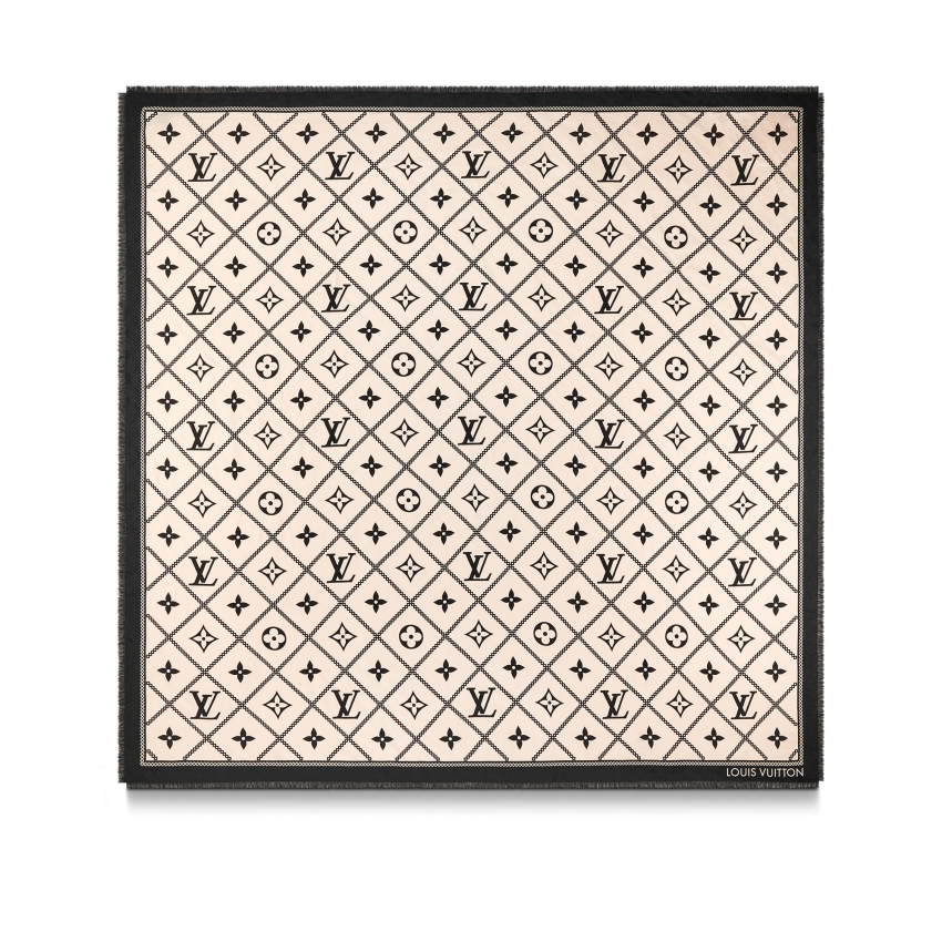 Louis Vuitton Croisillon Shawl in Beige - Women - Accessories M77458