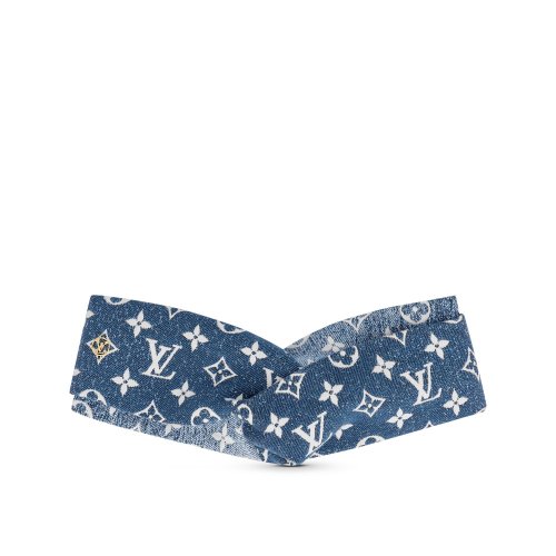 Louis Vuitton Monogram Jacquard Denim Bandeau in Blue - Women - Accessories M77470