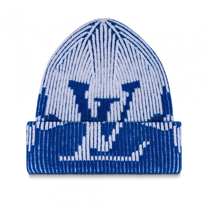 Louis Vuitton Rib Flower Beanie - Men - Accessories M78001 Blue