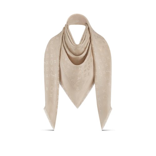 Louis Vuitton Monogram Classic Shawl - Women - Accessories M78144 Ivory