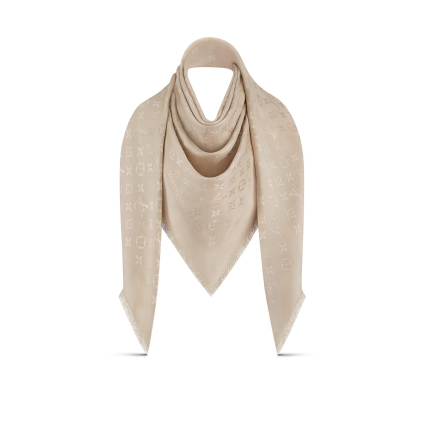 Louis Vuitton Monogram Classic Shawl - Women - Accessories M78144 Ivory