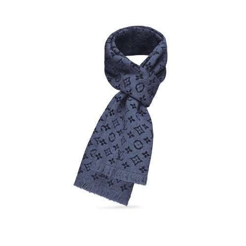 Louis Vuitton Monogram Classic scarf - Men - Accessories M78525 Navy Blue