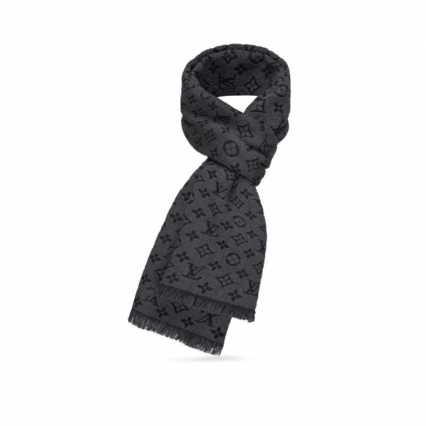 Louis Vuitton Monogram Classic scarf - Men - Accessories M78526 Charcoal grey