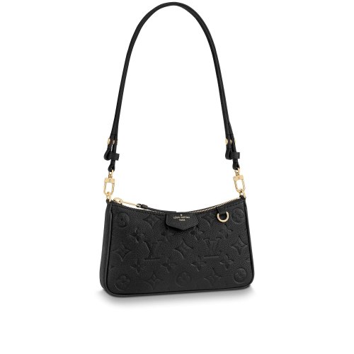 Louis Vuitton Easy Pouch On Strap Monogram Empreinte Leather - Women - Small Leather Goods M80349 Black