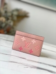 Louis Vuitton Card Holder Monogram Empreinte Leather in Rose - M80401