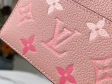 Louis Vuitton Card Holder Monogram Empreinte Leather in Rose - M80401