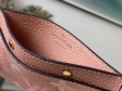 Louis Vuitton Card Holder Monogram Empreinte Leather in Rose - M80401