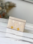 Louis Vuitton Card Holder Monogram Empreinte Leather in Beige - M80401BG