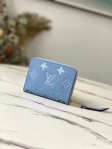 Louis Vuitton Zippy Coin Purse Monogram Empreinte Leather in Blue - Small Leather Goods M80408