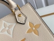 Louis Vuitton Petit Sac Plat Monogram Empreinte Leather in Beige - Small Leather Goods M80449