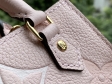 Louis Vuitton Petit Sac Plat Monogram Empreinte Leather in Pink - Small Leather Goods M80449PI