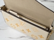 Louis Vuitton Felicie Pochette Monogram Empreinte Leather in Beige - Small Leather Goods M80498