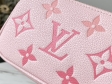 Louis Vuitton Mini Pochette Accessoires Monogram Empreinte Leather in Rose - M80501