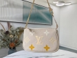 Louis Vuitton Mini Pochette Accessoires Monogram Empreinte Leather in Beige - M80501BE