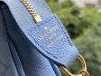 Louis Vuitton Mini Pochette Accessoires Monogram Empreinte Leather in Blue - M80501BL