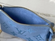 Louis Vuitton Mini Pochette Accessoires Monogram Empreinte Leather in Blue - M80501BL