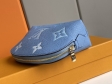 Louis Vuitton Cosmetic Pouch Monogram Empreinte Leather in Blue - Travel M80502BL