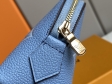 Louis Vuitton Cosmetic Pouch Monogram Empreinte Leather in Blue - Travel M80502BL