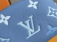 Louis Vuitton Cosmetic Pouch Monogram Empreinte Leather in Blue - Travel M80502BL