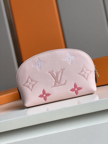 Louis Vuitton Cosmetic Pouch Monogram Empreinte Leather in Rose - Travel M80502
