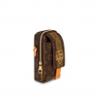 Louis Vuitton Flap Double Phone Pouch Monogram Other in Brown - Men - Bags M81005