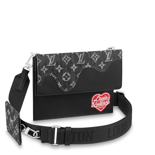 Louis Vuitton Trio Pouch Other Leathers in Black - Men - Small Leather Goods M81013