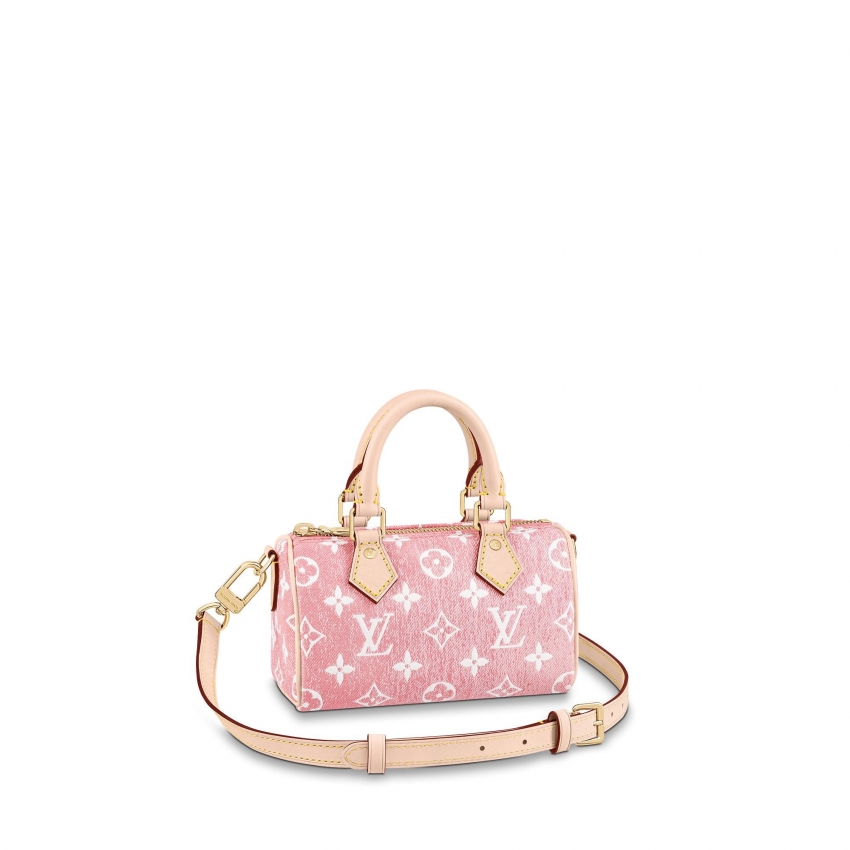 Louis Vuitton Nano Speedy Autres Toiles Monogram in Pink - Women - Small Leather Goods M81213
