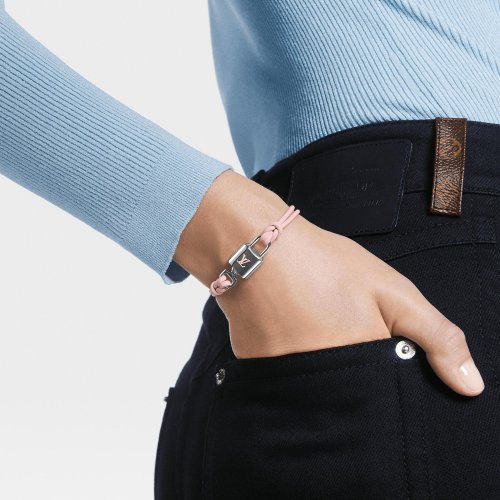 Louis Vuitton LV Padlock Bracelet Other Leathers - Women - Fashion Jewelry M8140E Pink