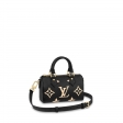 Louis Vuitton Nano Speedy Bicolor Monogram Empreinte Leather - Women - Small Leather Goods M81456 Black/Beige Louis Vuitton Nano Speedy Bicolor Monogram Empreinte Leather - Women - Small Leather Goods M81456 Black/Beige
