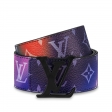 Louis Vuitton LV Shape 40MM Reversible Belt Monogram in Grey - Men Accessories MP313T