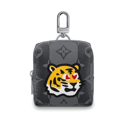 Louis Vuitton LV Made Squared Pouch Bag Charm in White - Men - Accessories MP3224