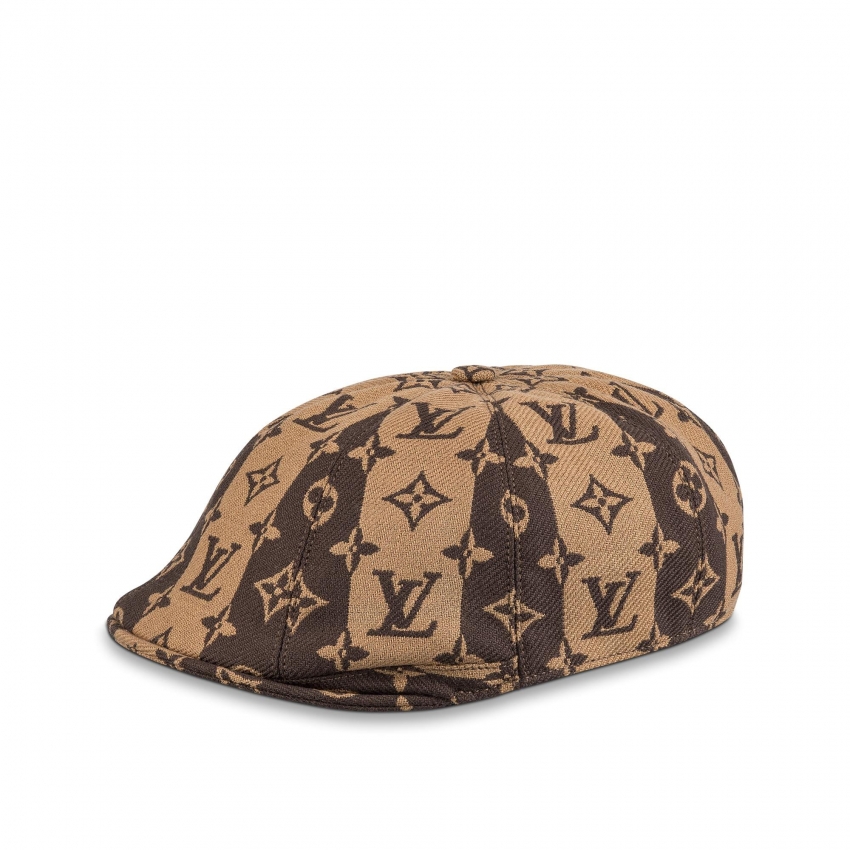 Louis Vuitton LV Made Stripe Flat Cap in Brown - Men - Accessories MP3265
