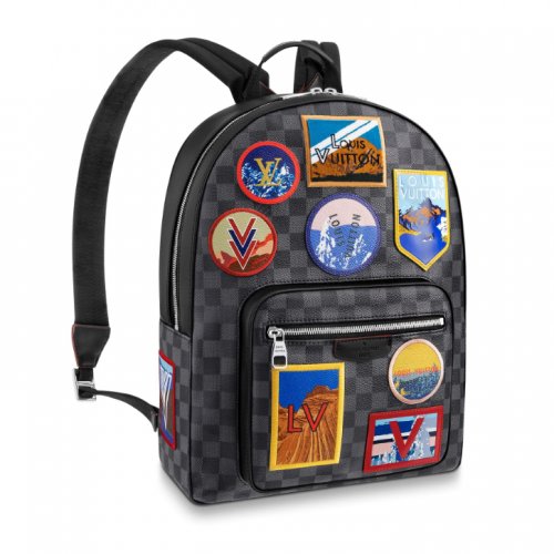 Louis Vuitton Damier Graphite Canvas Alpes Story Josh Backpack N40042