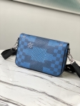 Louis Vuitton Studio Messenger Damier Graphite Canvas Navy Men Bags N50026