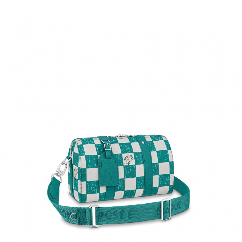 Louis Vuitton City Keepall Other Leathers in Blue - Men Bags N50076