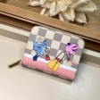 Louis Vuitton Damier Azur Canvas Flying Birds Zippy Coin Purse N60138
