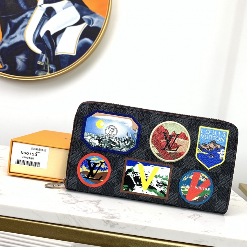 Louis Vuitton Damier Graphite Canvas Alpes Story Zippy Organizer N60153