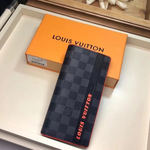 Louis Vuitton 1854 Damier Graphite Canvas Brazza Wallet N62665