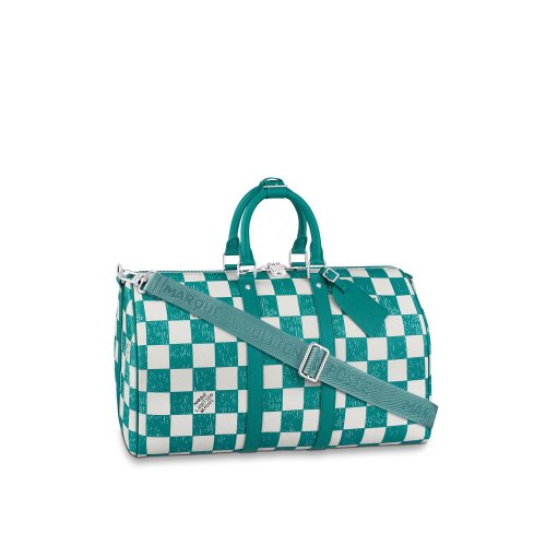 Louis Vuitton Keepall Bandoulière 45 Other Leathers in Blue - Men Travel N80404 Louis Vuitton Keepall Bandoulière 45 Other Leathers in Blue - Men Travel N80404