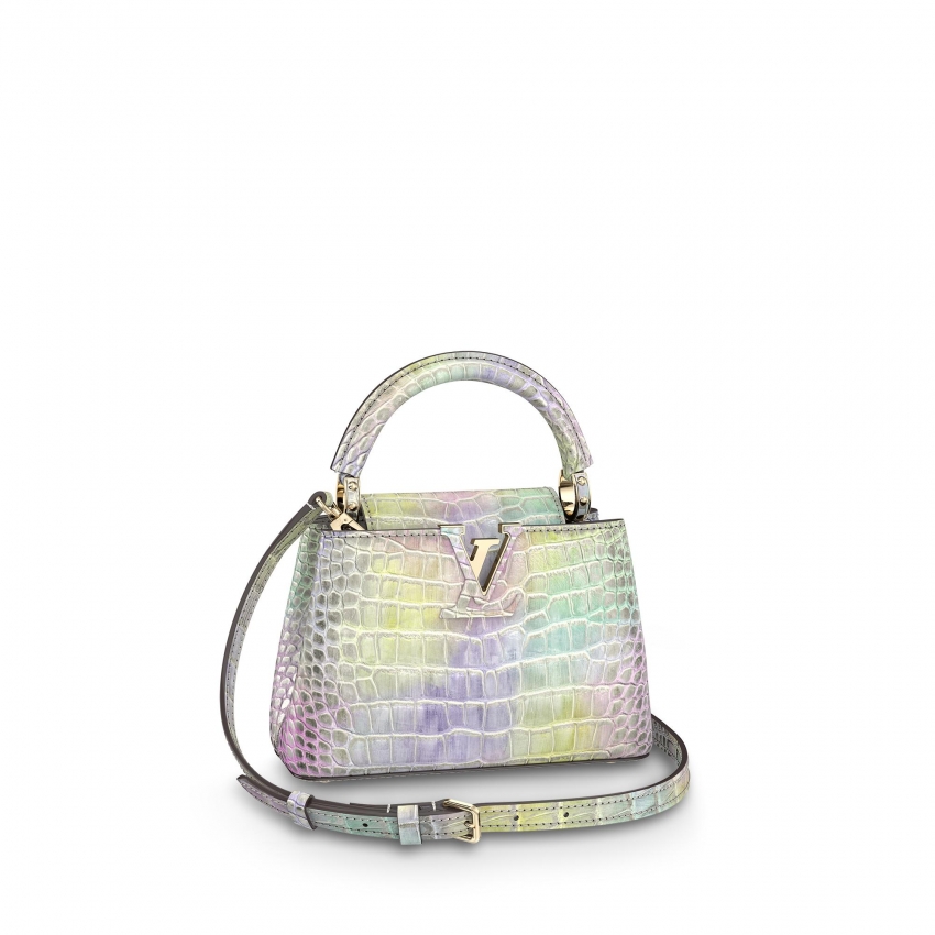 Louis Vuitton Capucines Mini Crocodilien Brillant in Red - Women - Handbags N80575