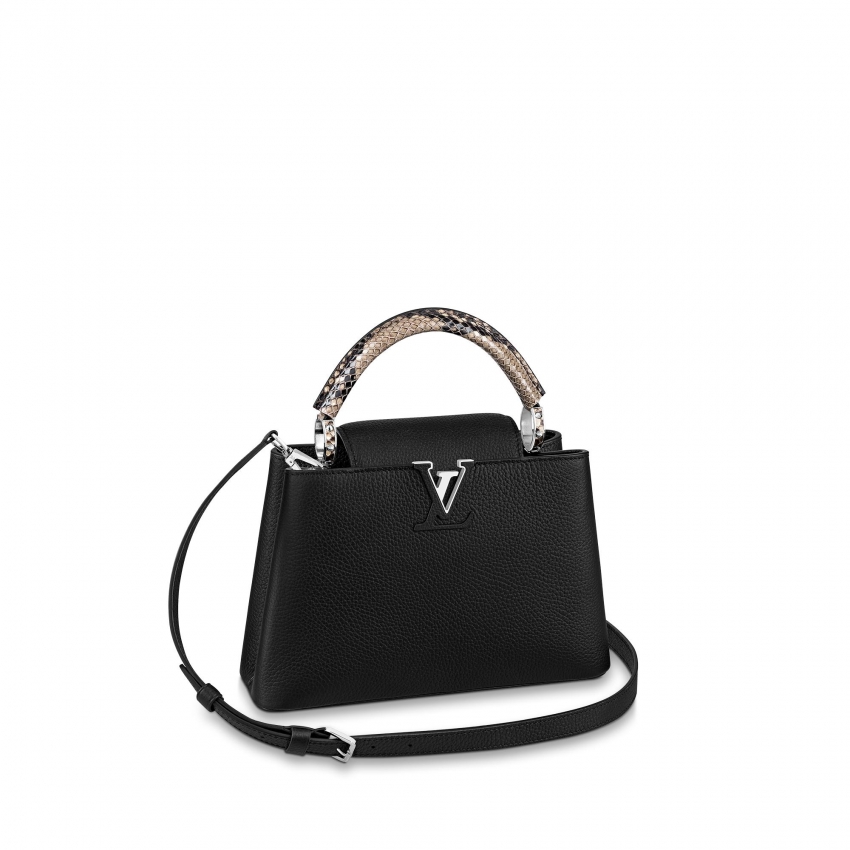 Louis Vuitton Capucines BB Python Leather - Handbags N92040 Noir