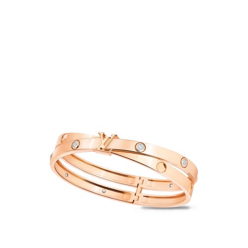 Louis Vuitton Empreinte Bangle, Pink Gold And Diamonds - Jewelry - Categories Q05344 S