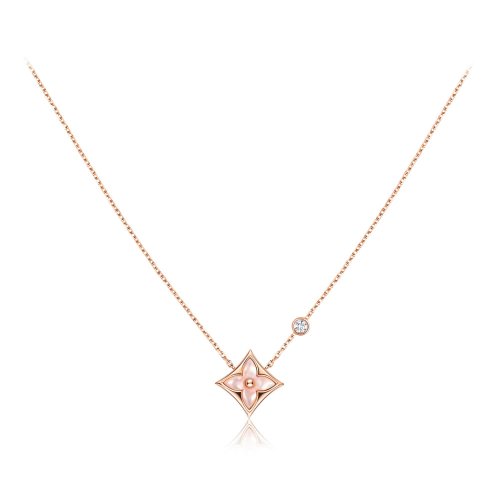 Louis Vuitton Color Blossom BB Star Pendant, Pink gold, Pink Mother-of-Pearl and diamond - Jewelry - Categories Q93612