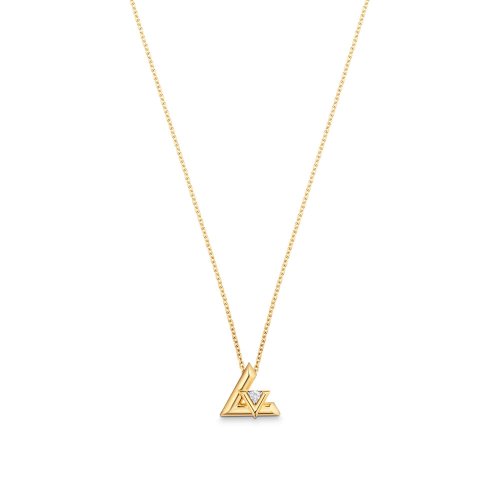 Louis Vuitton LV Volt One Small Pendant, Yellow Gold And Diamond - Jewelry - Categories Q93805