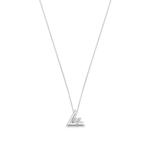 Louis Vuitton LV Volt One Small Pendant, White Gold And Diamond - Jewelry - Categories Q93806