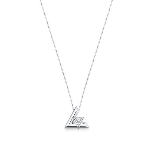Louis Vuitton LV Volt One Large Pendant, White Gold And Diamond - Jewelry - Categories Q93807