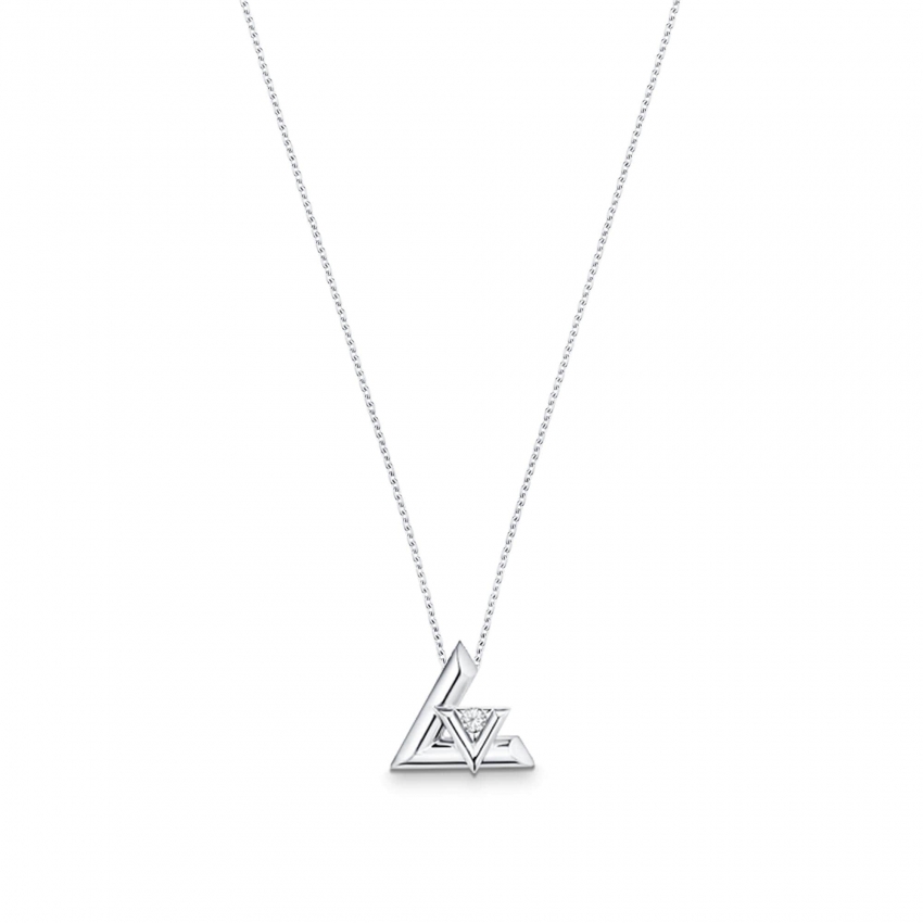 Louis Vuitton LV Volt One Large Pendant, White Gold And Diamond - Jewelry - Categories Q93807