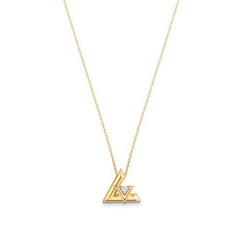 Louis Vuitton LV Volt One Large Pendant, Yellow Gold And Diamond - Women - Jewelry Q93808