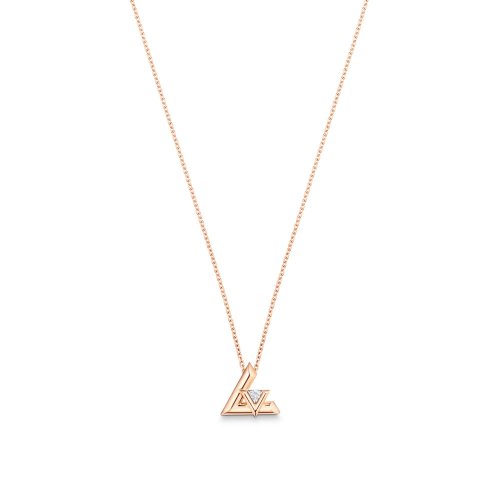 Louis Vuitton LV Volt One Small Pendant, Pink Gold And Diamond - Jewelry - Categories Q93813