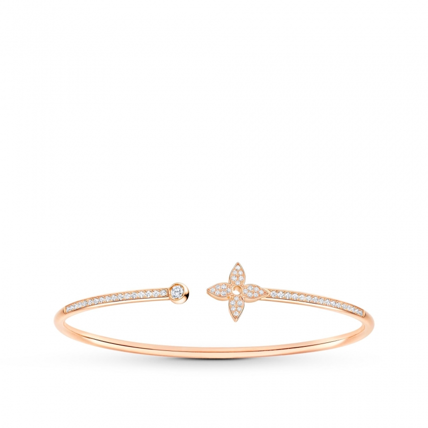 Louis Vuitton Idylle Blossom Twist Bracelet, Pink Gold And Diamonds - Women - Jewelry Q95691